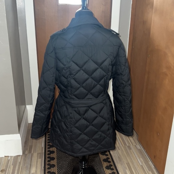 Sam Edelman black puffer trench jacket, FLAW - Picture 6 of 8